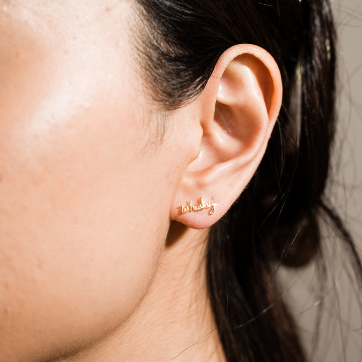Whiskey Script Studs