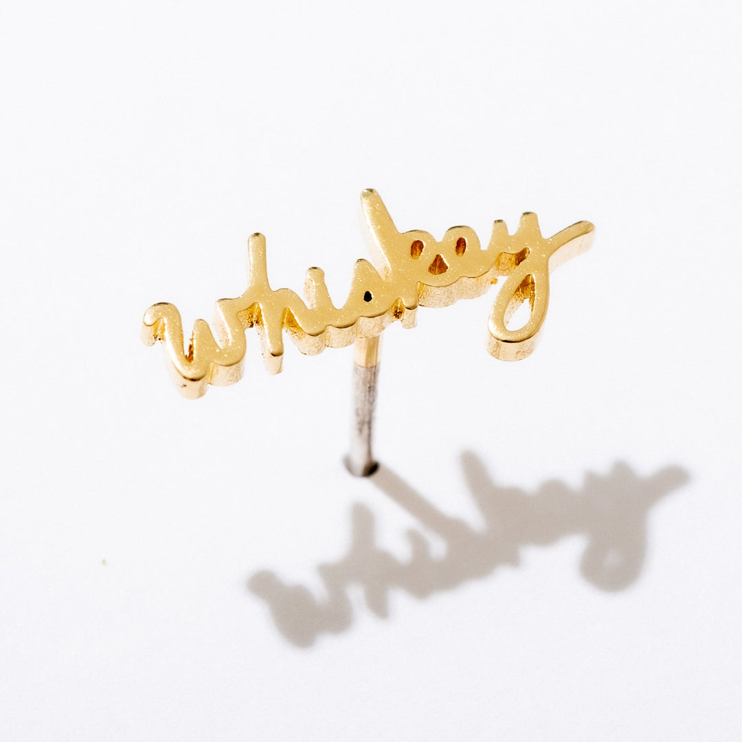 Whiskey Script Studs