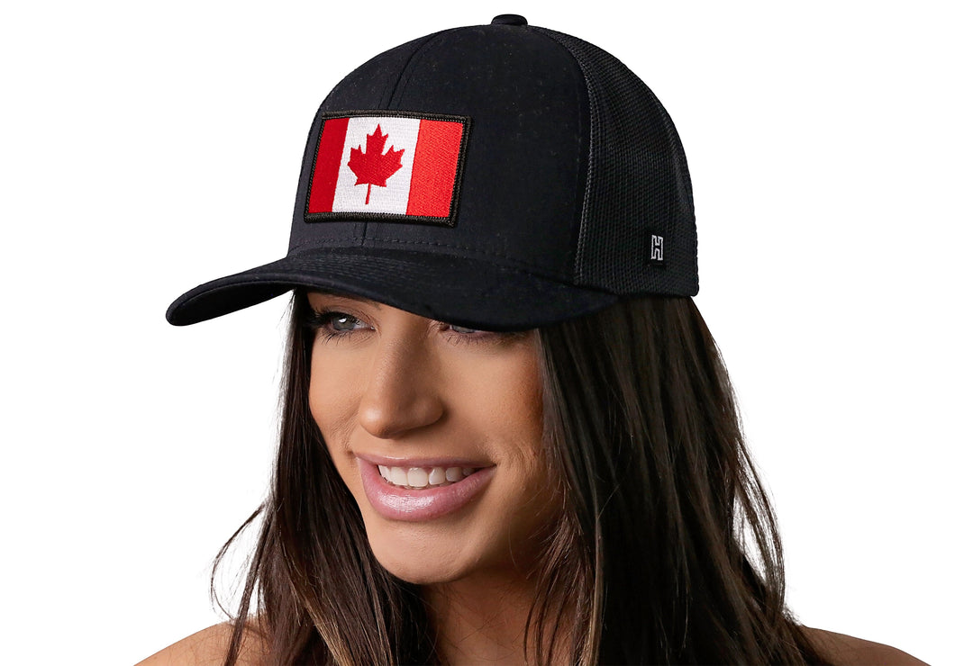 Canada Flag Trucker Hat  |  Canadian Snapback