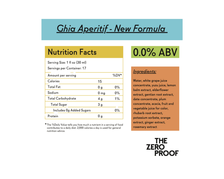 Ghia Aperitif - New Formula (535 mL)