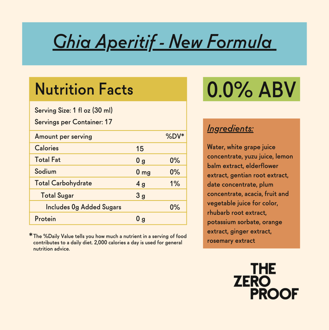 Ghia Aperitif - New Formula (535 mL) - Kascadia Wine Merchants 