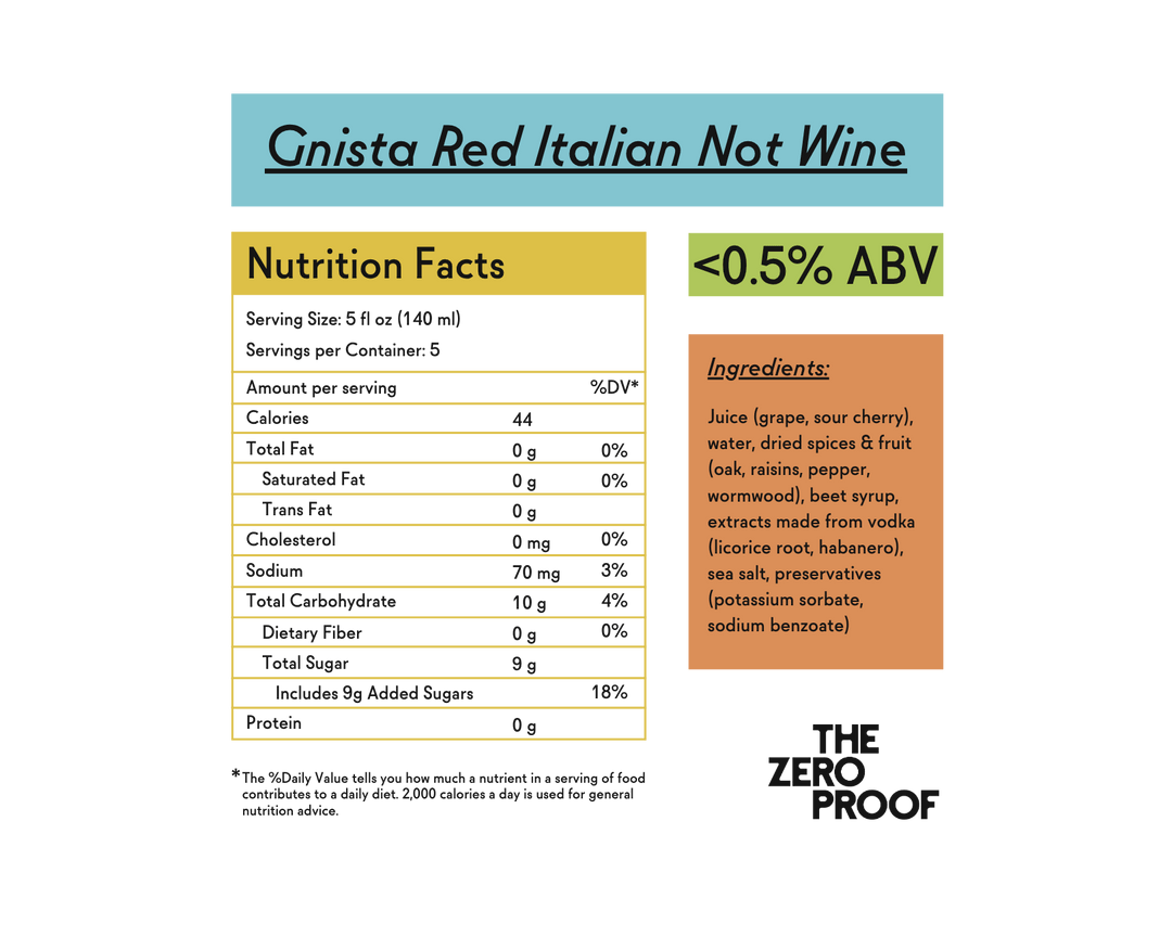 Gnista Red Italian Non-Alcoholic Wine