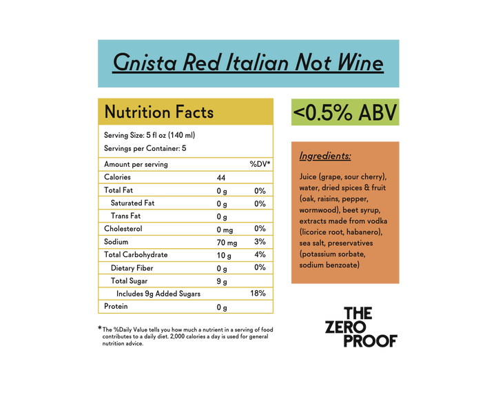Gnista Red Italian Non-Alcoholic Wine