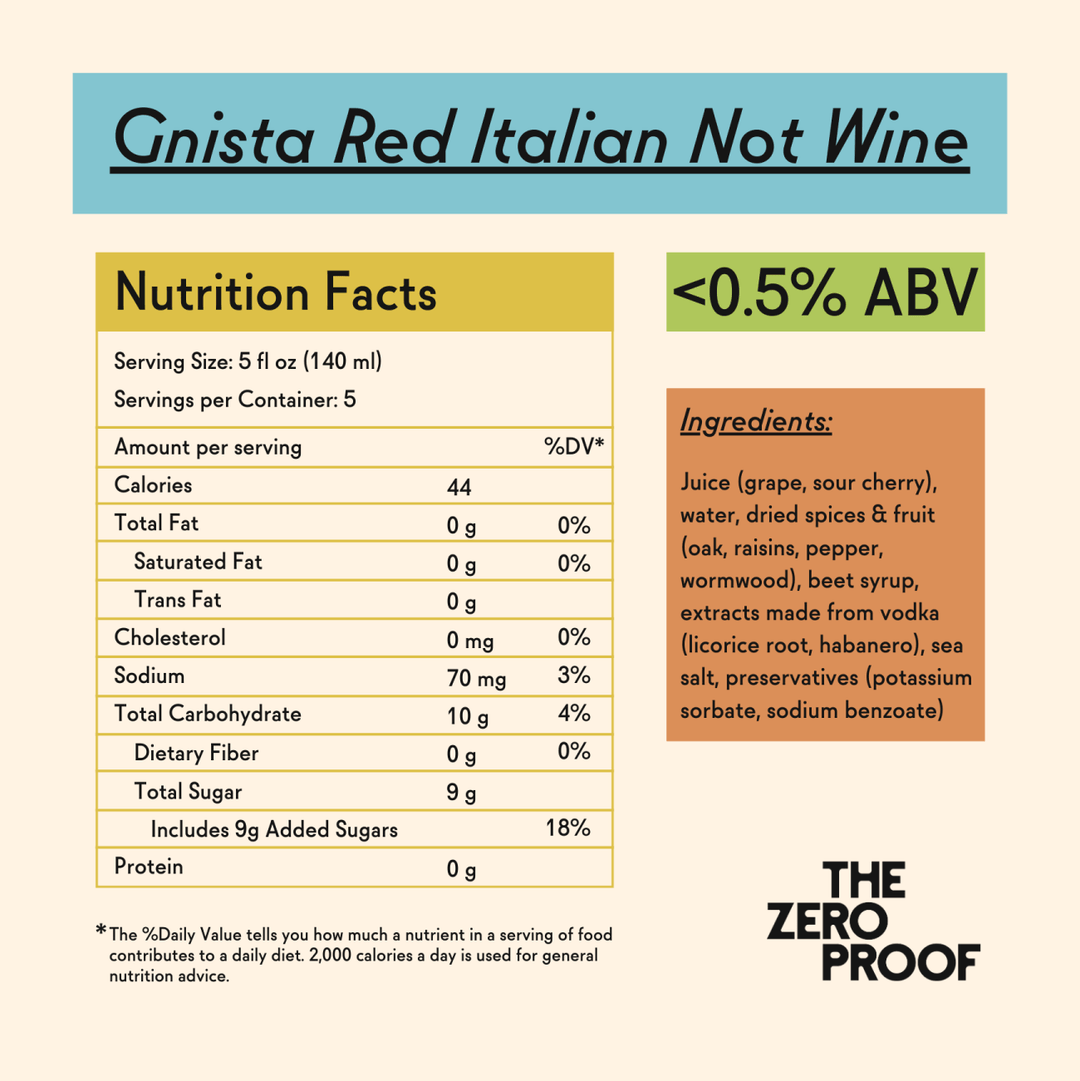 Gnista Red Italian Non-Alcoholic Wine