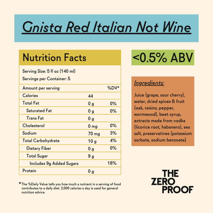 Gnista Red Italian Non-Alcoholic Wine