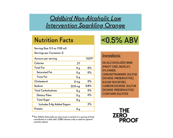 Oddbird Low Intervention Sparkling Orange - Kascadia Wine Merchants 