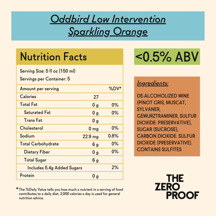 Oddbird Low Intervention Sparkling Orange